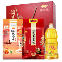 金龙鱼 福星高照-米面油208型纯香花生油1.8L*1 乳玉皇妃壹品稻花香2.5KG*1臻选渔歌香米2.5KG*1