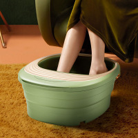 艾优 复古折叠足浴盆Z01绿色