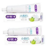 舒客(Saky) 洁白细护小苏打牙膏105g*2支(清爽柠檬香型)