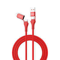 恩谷(ENGUE) 4合1 二拖二单线快充数据线EG-916红色