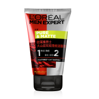 欧莱雅(L'OREAL) 男士火山岩双效清痘洁面膏100ml