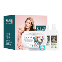 蔬果园- 洗护礼盒装3D炫彩护色香氛洗衣凝珠 500g*1盒+蔬果园青蒿内衣洗衣液200g*2盒