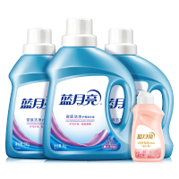 蓝月亮- 洗护组合三件套组合洁净洗衣液1kg+薰衣草洁净洗衣液500g×2+柔润樱花内衣专用洗衣液(旅行装)80g