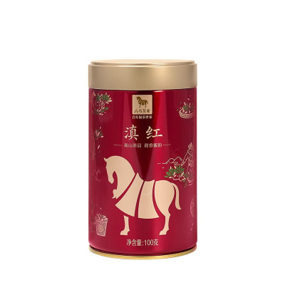 八马茶业品韵滇红红茶罐装D0231 100g*1罐