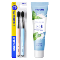 青蛙(FROG) 成人套装系列B 670牙刷*2支(颜色随机)+120g清新净齿牙膏GH962