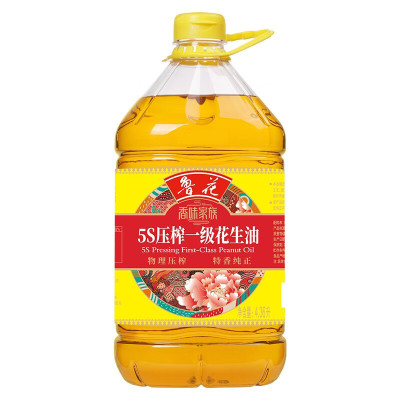 鲁花 香味家族5S压榨一级花生油4.36 L