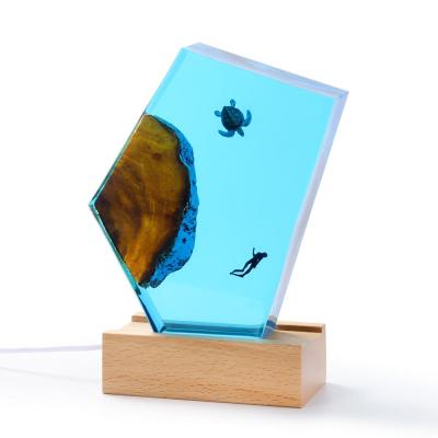 镳灵海洋树脂灯25.5*21*4CM观海个性展台HT0001(1000个起定)