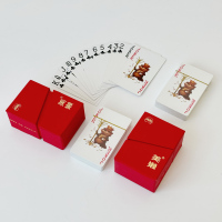 美獭掼蛋专用定制扑克牌JK008进口黑芯尺寸60*97mm(1000套起订)