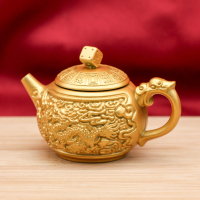 镳灵龙凤转转壶高碳钢轴承 合金外壳7*4.5cm约190g