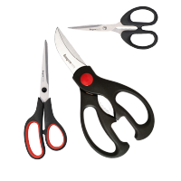 拜格(Bayco) 剪刀三件套TZ28203(手工剪,厨房剪,家用剪)