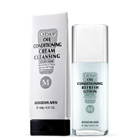 波斯顿(BOSSDUN.MEN) 油脂调护保湿+控油2件套装洗面奶128g+乳液100ml