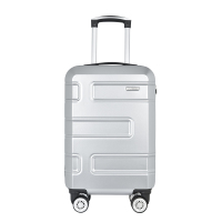 WRC 时尚耐磨拉杆箱旅行箱W-J50888银色20英寸