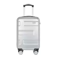 WRC 时尚耐磨拉杆箱旅行箱W-J50888银色20英寸