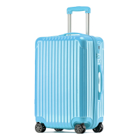 WRC 糖果色亮面时尚旅行箱W-9013冰蓝色20英寸