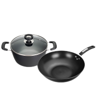 张小泉 锦厨系列精铁锅具两件套- C35270100