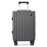 爱华仕(OIWAS) 铝框拉杆箱磨砂防刮OCX6771 20寸黑色