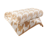 洁玉(Jeyu) 千鸟格亲肤法兰绒毯J4726150cm*200cm