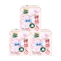 苏菲 裸感S贵族25cm日用卫生巾 12片*3包