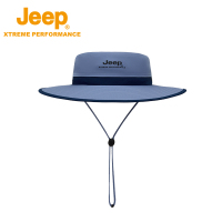 Jeep吉普防晒渔夫帽透气户外P3130789M0456浅蓝 均码(58-60cm)