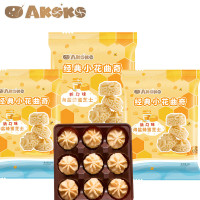 AKOKO经典小花曲奇 68g*5袋 海盐芝士蜂蜜味