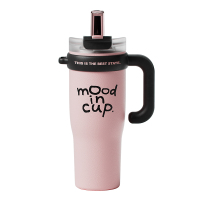 物生物 大力水守保温杯把手款1300ml乌梅夹心粉