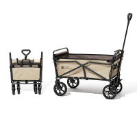 牧高笛(MOBI GARDEN OUTDOOR) 户外露营便携式星际折叠推车(刹车款)PRONX22689006暖沙色