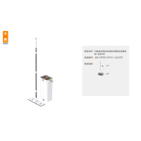 佳帮手 扫除道方形彩虹刮刮乐塑板标准直柄款(0.4mm杆)40cm佳灰2布新款