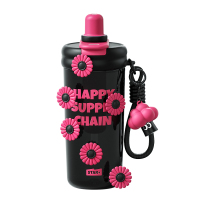 世大家 啵啵吸管杯620ml甜酷黑