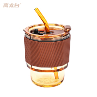 高太白 雪咖杯400ml杯*1+盖*1+吸管*1+硅胶套*1