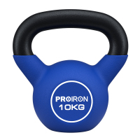 PROIRON普力艾 浸塑壶铃蓝色10kg