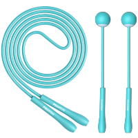 PROIRON普力艾 糖果色基础跳绳基础跳绳+无绳球款-青色(含无绳球)