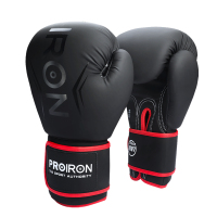 PROIRON普力艾 拳击手套黑红色10OZ