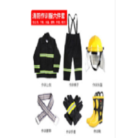 镳灵消防服装防护装备(消防头盔,灭火防护服,手套,安全腰带,灭火防护靴)