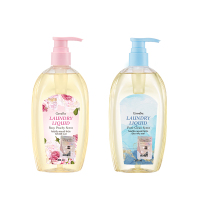 芝芙莲内衣洗衣液(蜜桃玫瑰300ml+和风木棉 300ml)配赠:内衣洗衣液5ml小样*4