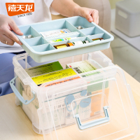 禧天龙 X-6173分层收纳箱8L蓝隔板X-6173*1