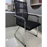 依诗幕会议接待椅子弓字型电脑椅家用椅子黑色