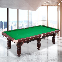 英辉(INVUI)台球桌台多功能9尺台中式桌球标准成人美式黑8带乒乓球板 B30X