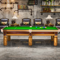 英辉(INVUI)台球桌标准中式黑8钢库自动回球桌球台成人球案子 9尺台 X80S