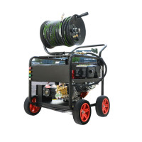 博赫尔(POHIR)燃油高压管道疏通清洗机力帆双缸大功率下水管道清洗机水老鼠管道排污设备PHR-3074G AR版