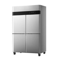 喜莱盛 XLS-4GD 十字双开门 920L 无级 电子控温 银色 直冷 0401010333&&