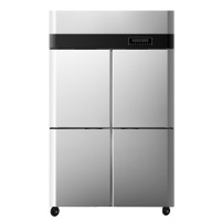 喜莱盛 冰柜 XLS-4GD-1 四门 900L 无级 电子控温 银色 直冷 0401014982&&