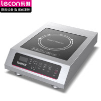 乐创( lecon) 商用电磁炉3500W 平面不锈钢电磁灶 食堂餐厅酒店按键爆炒大火力电池炉新款 LC-SY3500
