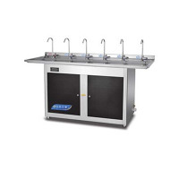 乐创(lecon)直饮机商用开水器鹅颈式电热烧水器 办公室学校幼儿园饮水机不锈钢 开水机[三级过滤]HK-6C