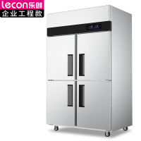 电冰箱 乐创/lecon 四门 900L 无级 机械控温 银色 直冷