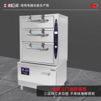 SOR松润 商用电磁三门海鲜蒸柜 酒店饭店学校医院食堂用GCT-M5202A 30KW