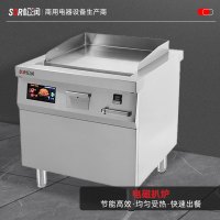 SOR松润商用电磁扒炉 学校工厂医院小吃夜宵店用304不锈钢SCT-N528A3(380V/12KW)