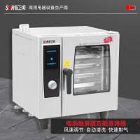 SOR松润触屏版电热万能蒸烤箱 学校医院食堂烘焙店用可蒸可烤SCT-M118A 4盘 4.8KW 竖盘 触摸控制