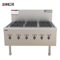 SOR松润 燃气灶 SOR-P405 燃气六眼煲仔灶 6眼 1.2米