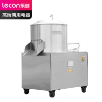 乐创 lecon 商用350型不锈钢土豆脱皮机毛芋马铃薯土豆去皮机LC-J-TP350