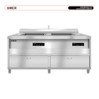 SOR松润 商用食材净化机 食堂配送中心食品加工厂用 SOR-G304 1.8米双槽双净化食材净化机